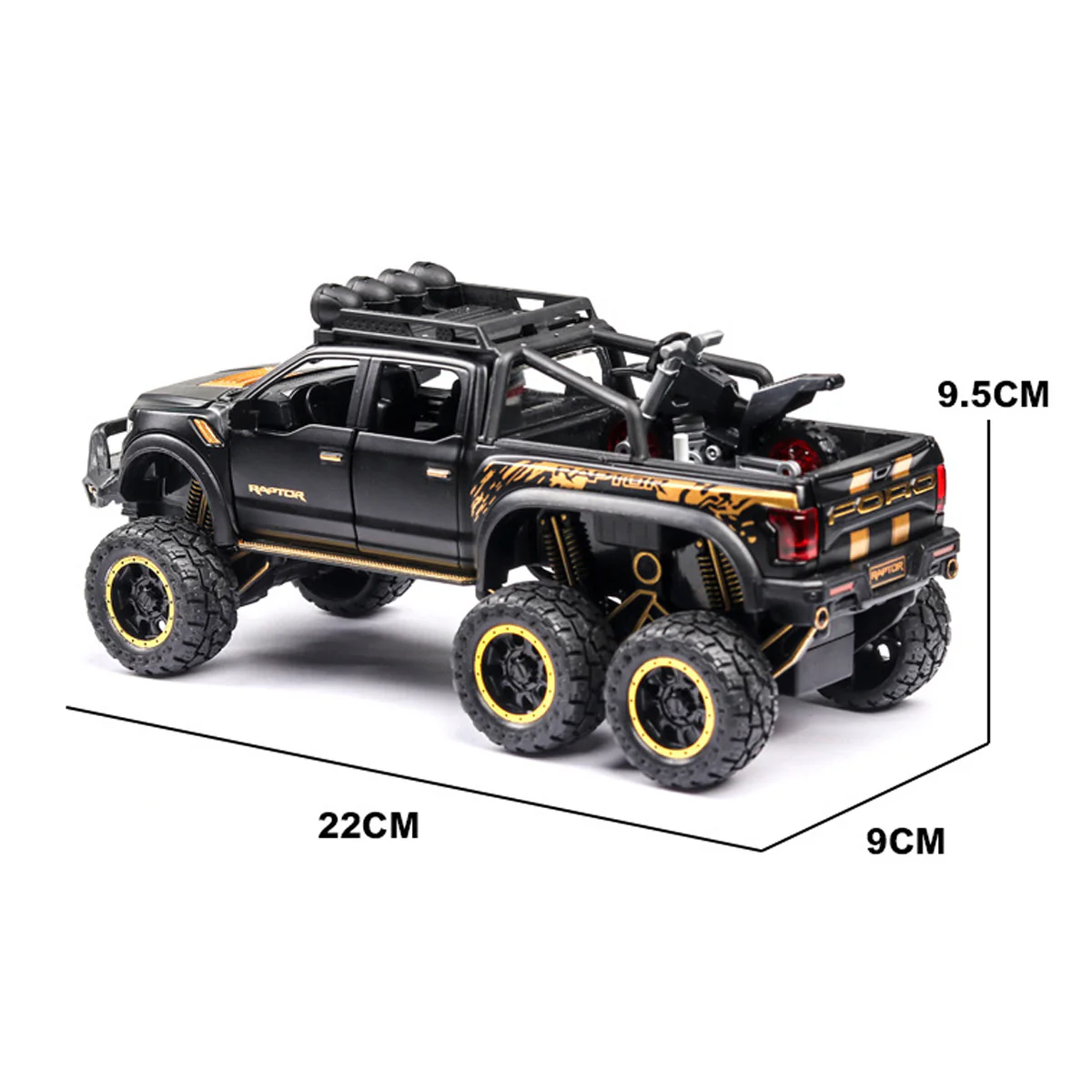 Alloy 1/28 Ford Raptor F150 Model Car - Image 5