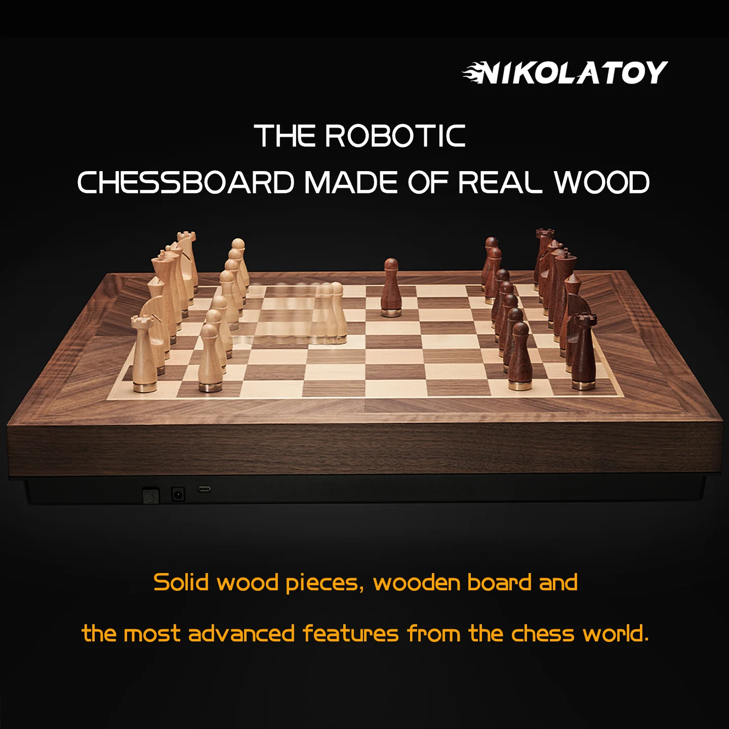 Solid Wood Fully Automatic Chessboard - Image 2