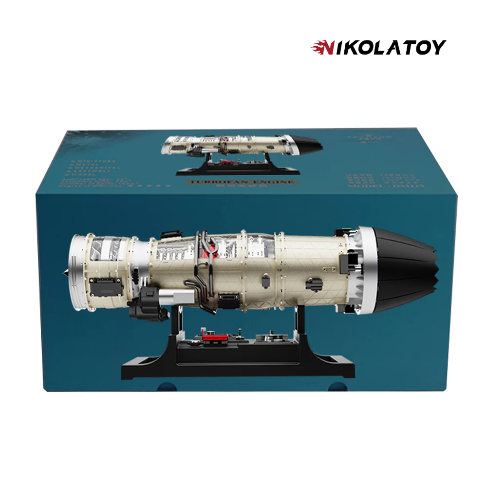 Turbofan Engine Model Kit that Works F35 Military Fighter Jet Engine Kits 600+PCS - Image 3