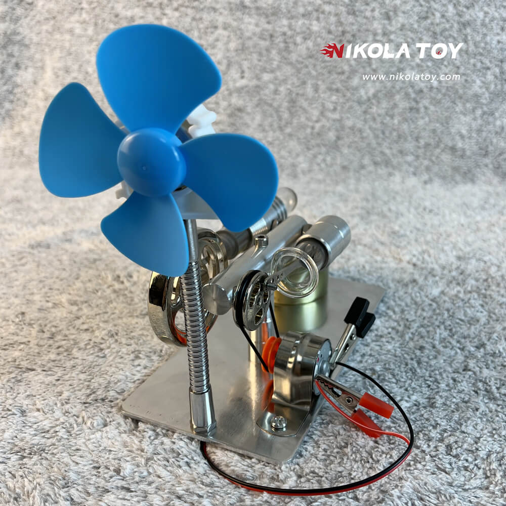 Stirling Engine Model - Power Generation+Windmill - Image 5